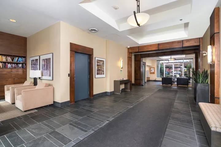 Building lobby with visible vents