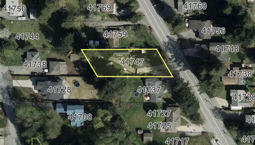 Aerial view of property's location