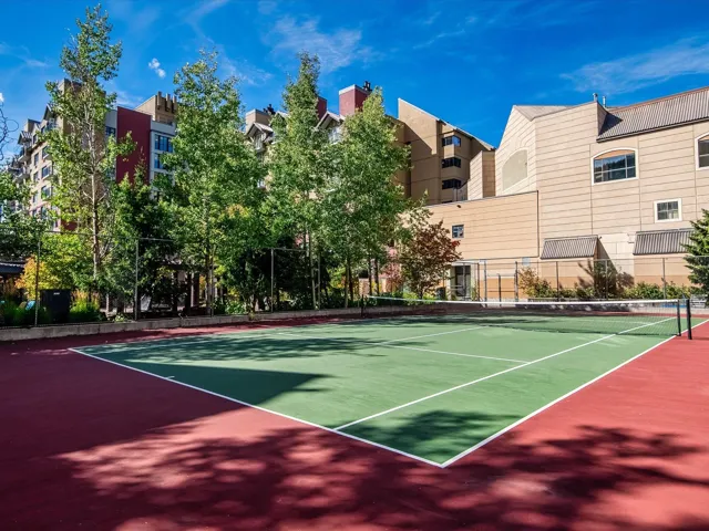 View of tennis court