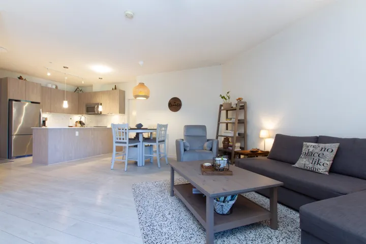 Living room featuring light wood finished floors