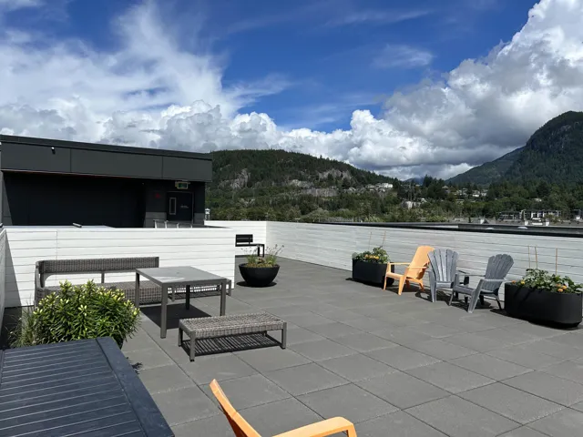 Best spot is the shared roof top patio with garden furniture and stunning panoramic view!