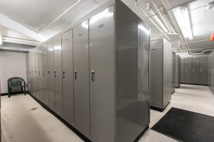 Hall featuring concrete floors