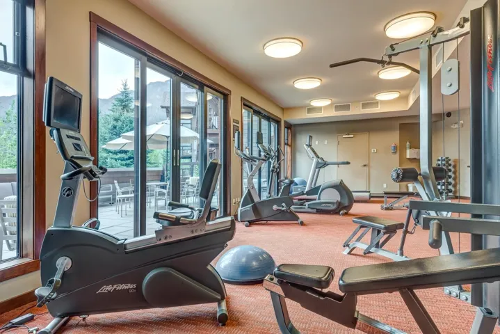 Gym with baseboards