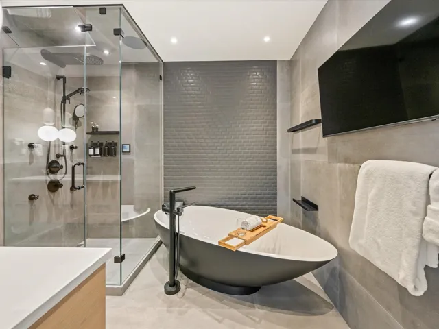 Spacious closet with light wood-type flooring