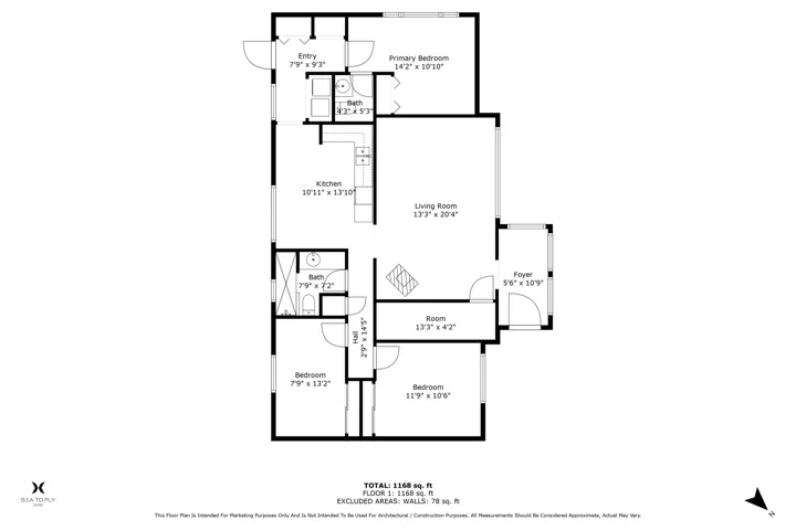View of room layout