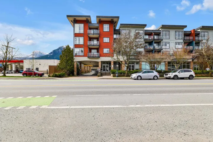 View of property with a mountain view