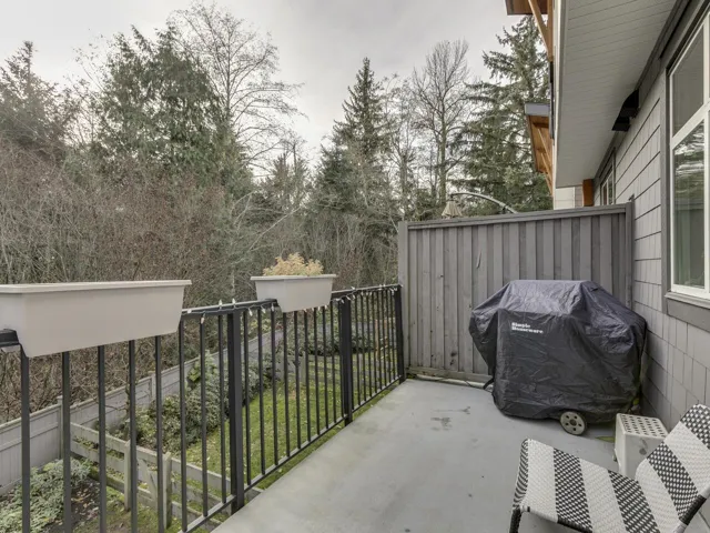 Balcony with a grill
