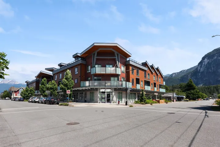 View of property with a mountain view
