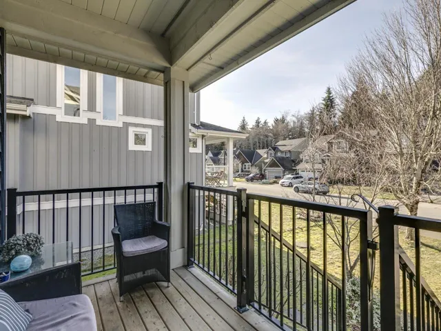 Porch featuring a residential view