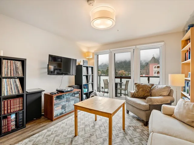 Living area featuring wood finished floors