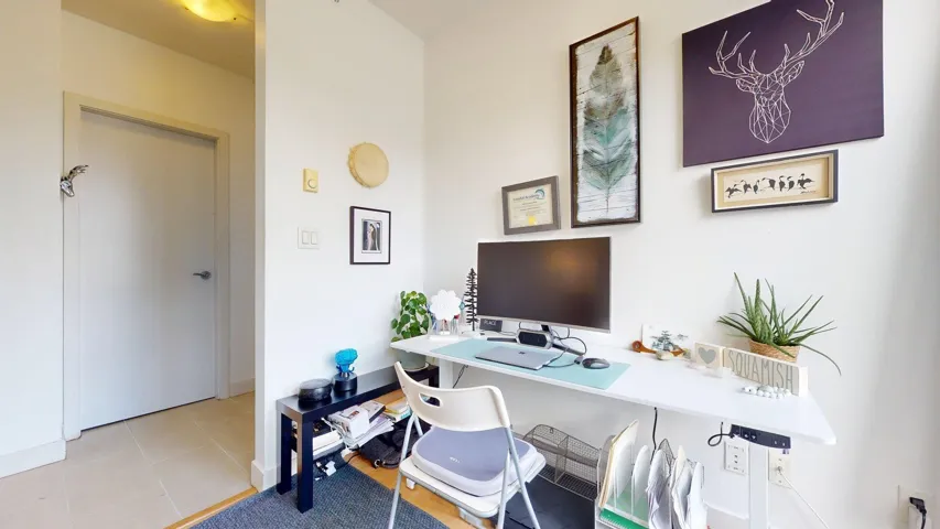 Office featuring tile patterned floors