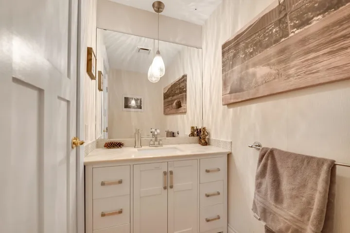 Bathroom featuring vanity