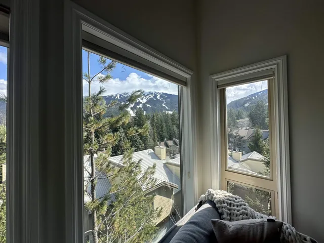 Interior details with a mountain view