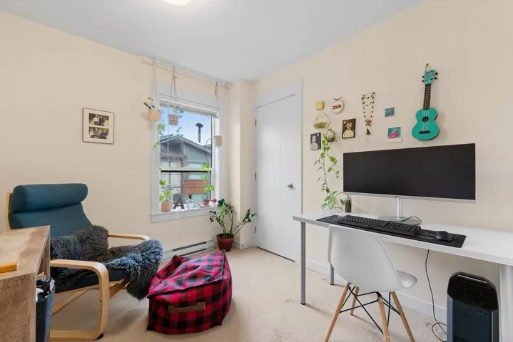 View of carpeted office space