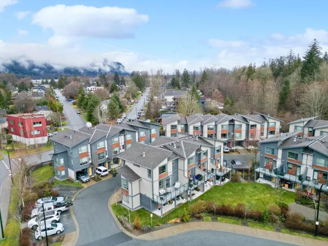 Drone / aerial view with a residential view