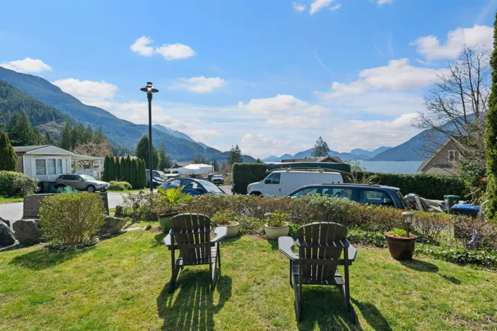 View of Howe Sound from the front yard