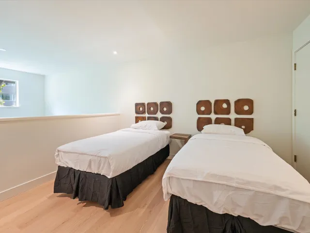 Bedroom featuring wood finished floors and recessed lighting