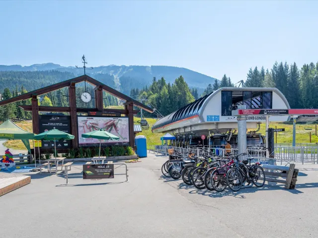 Just steps to the base of Blackcomb Mountain.