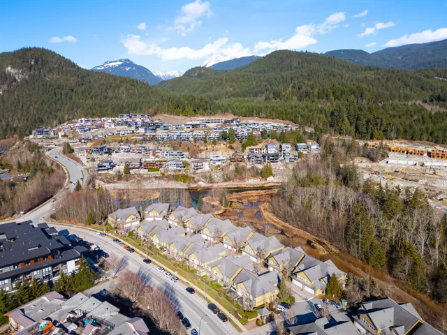 Drone / aerial view featuring a forest view, a mountain view, and a residential view