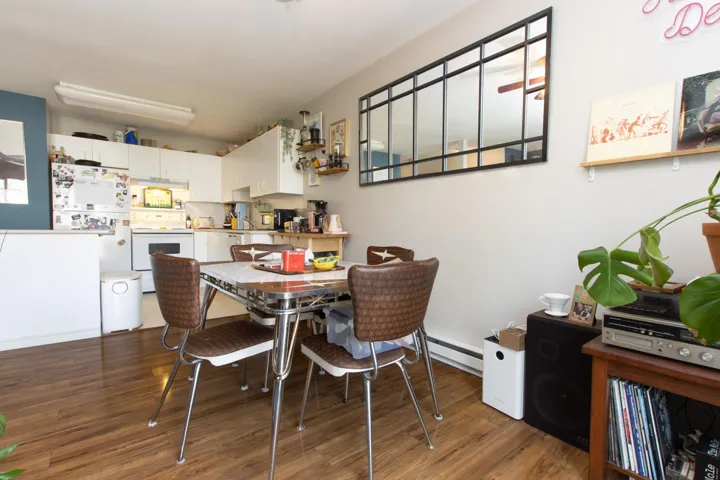 Dining room with wood finished floors