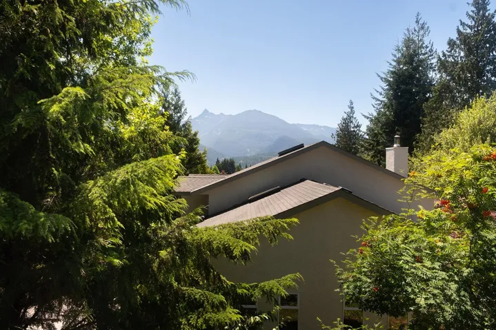 View of mountain background