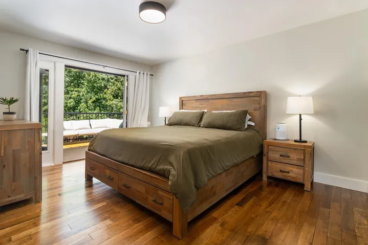 Bedroom featuring hardwood / wood-style flooring