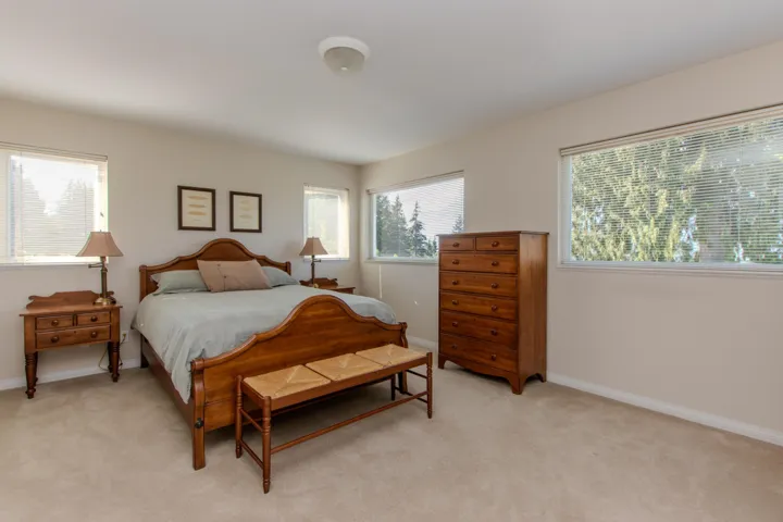 Bedroom featuring carpet floors