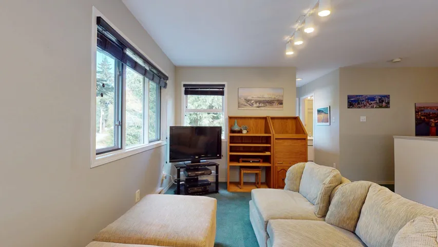 View of carpeted living area
