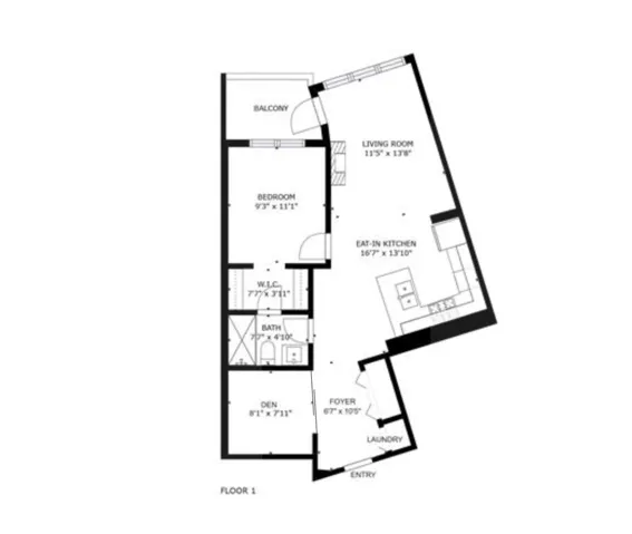View of floor plan / room layout