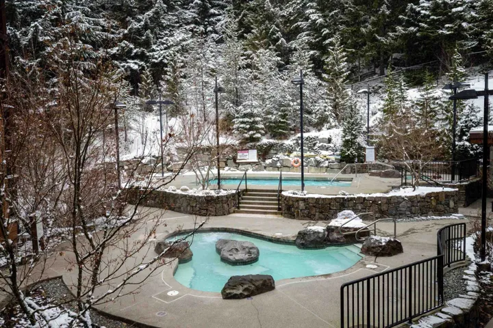 There are two hot tubs. Sauna & Steam Room
