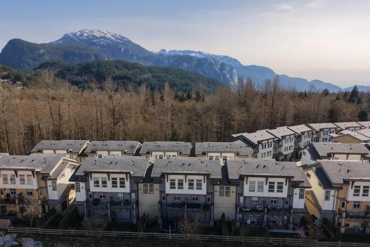Mountain view with nearby suburban area