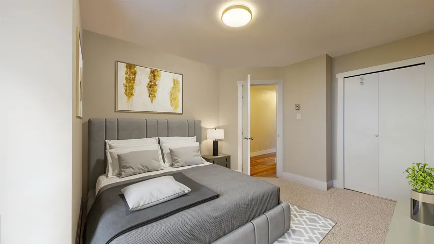 Virtually staged with furniture