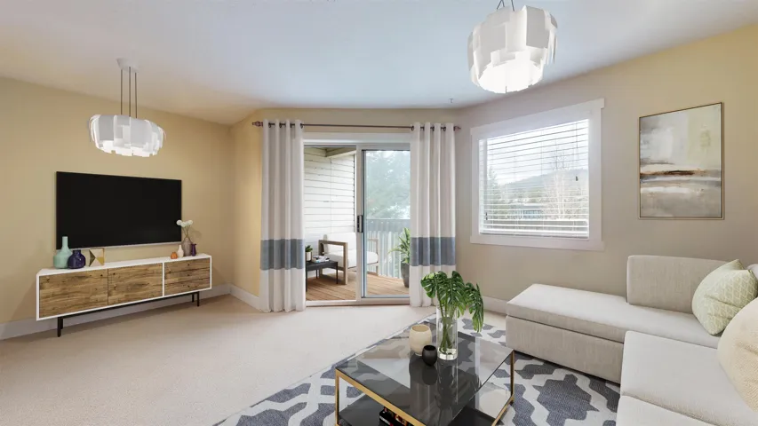 Virtually staged with furniture