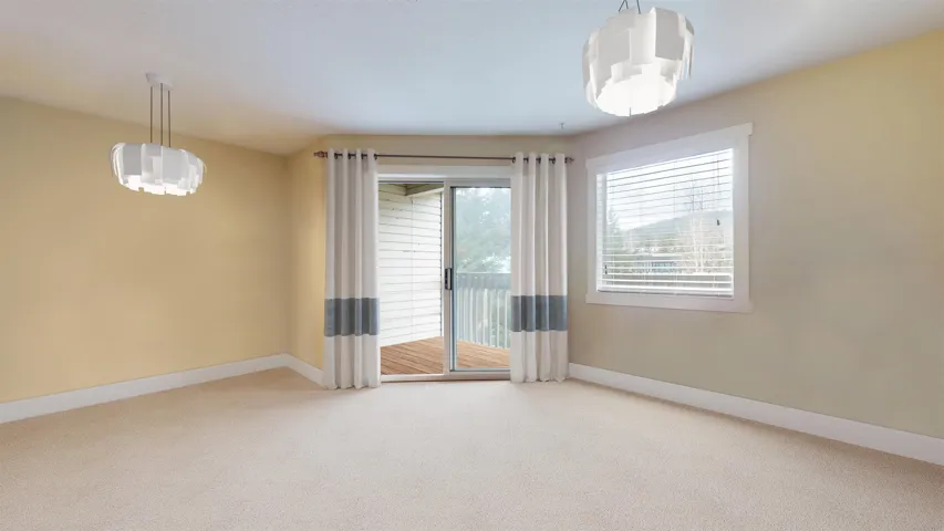 Virtually staged with no furniture
