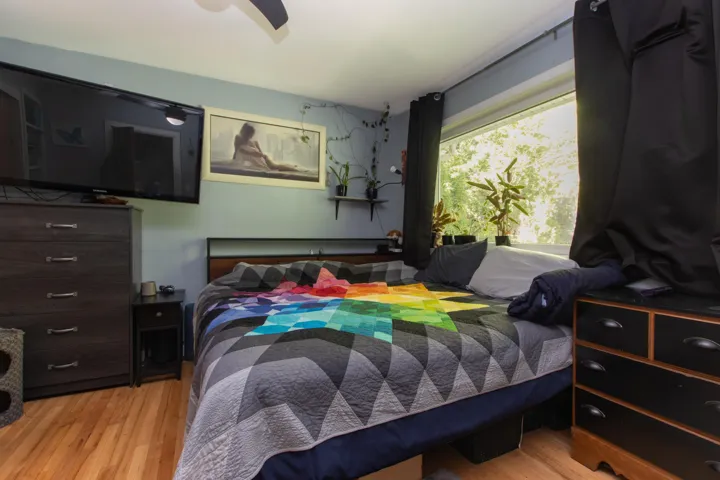 Bedroom featuring wood finished floors