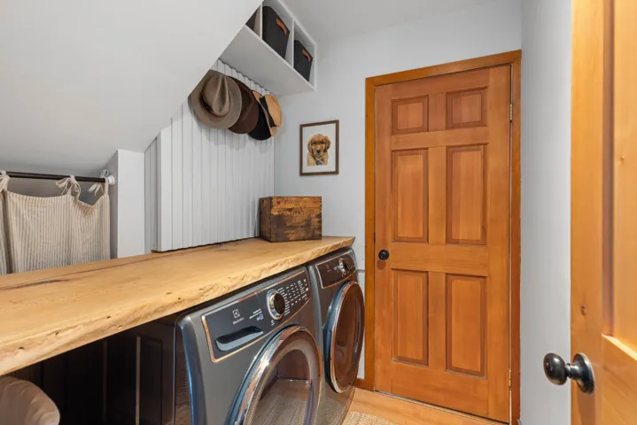 Laundry area with separate washer and dryer and laundry area