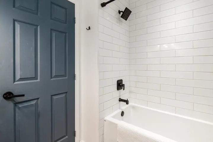 Bathroom featuring shower / bathtub combination