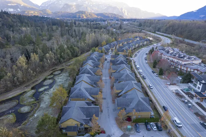 Drone / aerial view featuring a view of trees and a mountain view