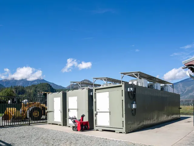 View of outbuilding with a mountain view