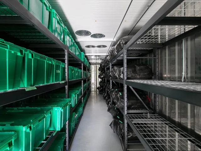 View of storage room