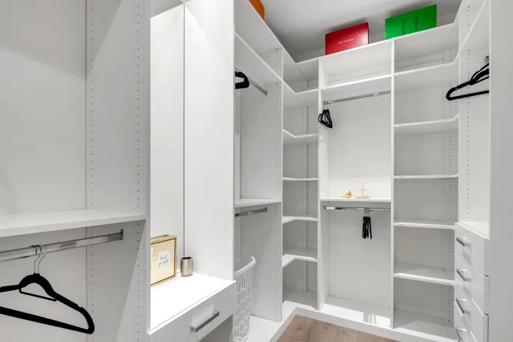 View of spacious closet