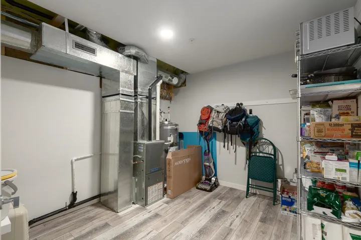 Utilities featuring electric water heater
