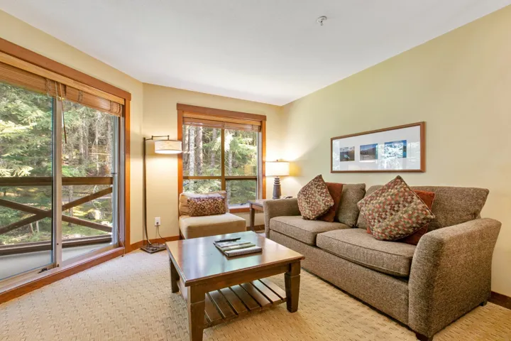 Living room with baseboards