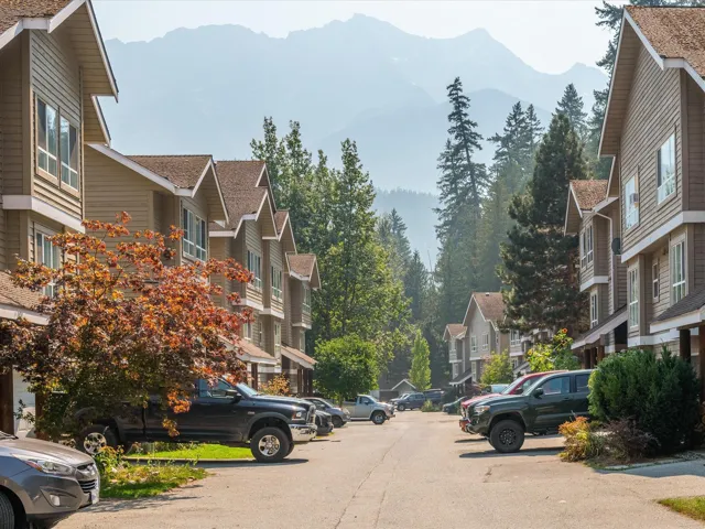 View of asphalt street with a mountain view and a residential view