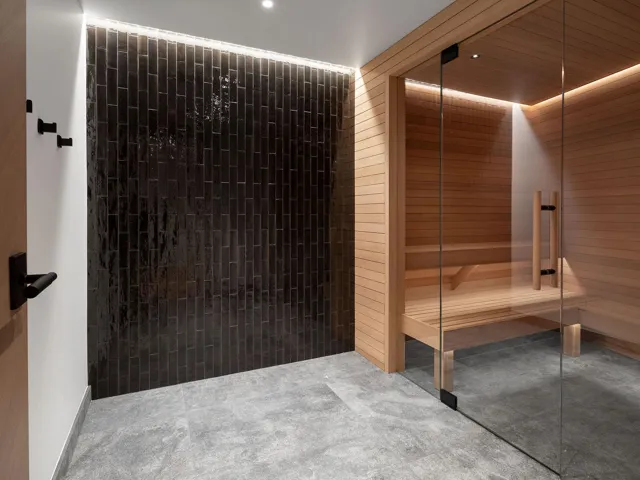 View of relaxing sauna