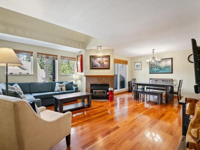 Spacious interior featuring wood-finish flooring throughout