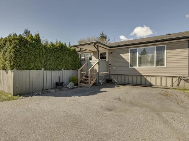 View of front of home featuring a deck
