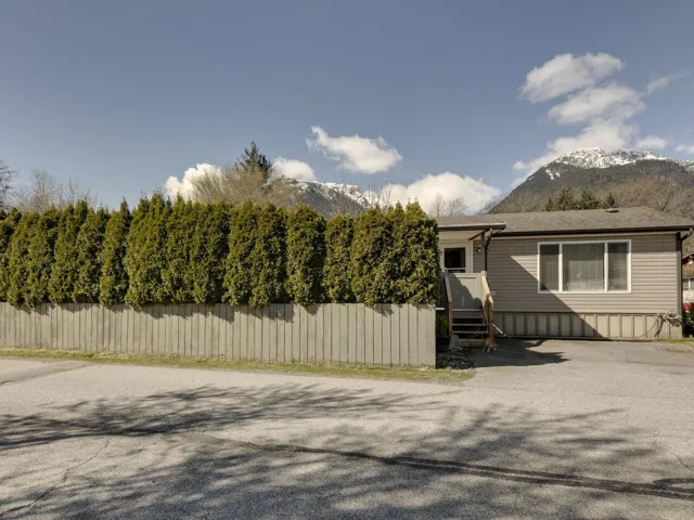 View of front of house featuring a mountain view