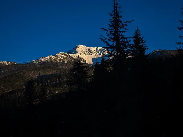 View of mountain background