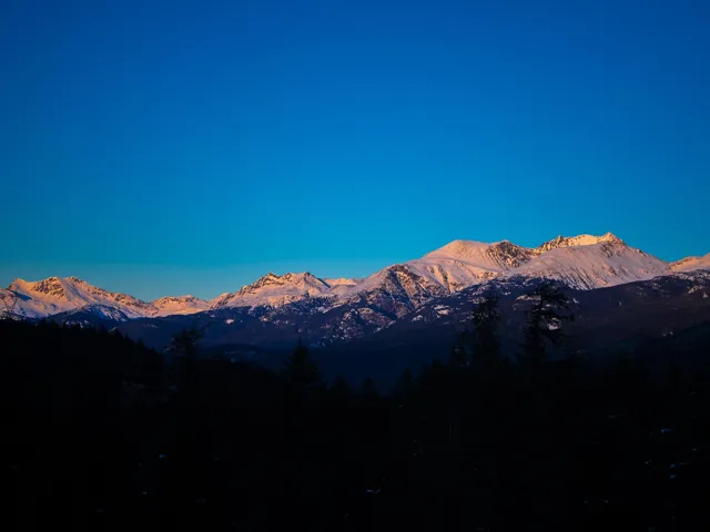 View of mountain background